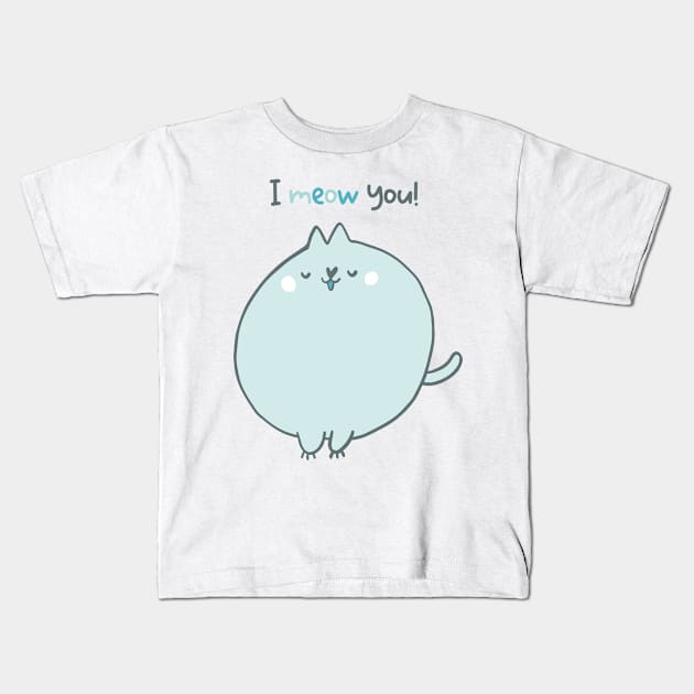 KUMU kawaii kitty Kids T-Shirt by Tofu Mochi & Co